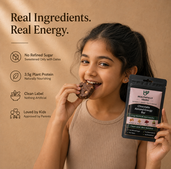 Chocolate Almond Energy Bar (Pack of 8)