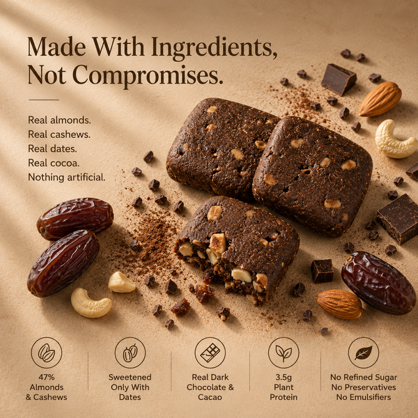 Chocolate Almond Energy Bar (Pack of 8)
