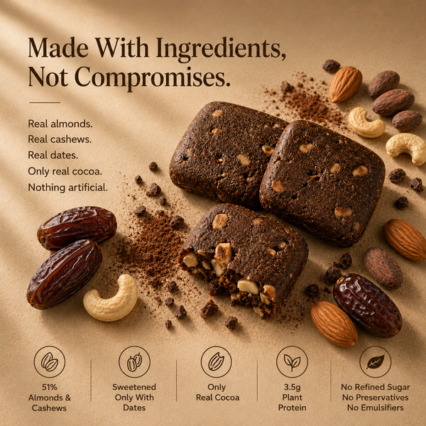 Chocolate Almond Energy Bar (Pack of 8)